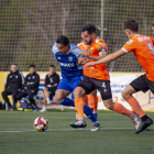 Una acció del partit d’ahir.