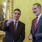 Pedro Sánchez i el rei van participar ahir en la reunió anual del Patronat de l’Institut Cervantes.