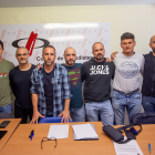 Imatge dels set membres de la unitat del GRAF a Lleida.