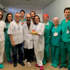 Fotografia de grup de l’equip del Servei d’Urologia de l’hospital Arnau de Vilanova de Lleida.