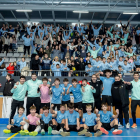 La selecció infantil masculina de Lleida celebra el seu títol.