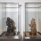 Les escultures ‘Pan i Dafne’ i ‘Sàtir’, al Museu de Lleida en l’exposició ‘La col·lecció convidada’.