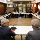 La reunió d’ahir del Consell Escolar de Catalunya.