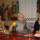 Un moment de la presentació del Pacte Local Contra les Violències Masclistes de Lleida.