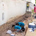 Intervenció arqueològica l’estiu passat a la fossa del cementiri de Bovera.