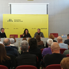 Cristina Rodríguez (CCOO) i Joan Talarn, president de la Diputació.