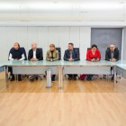 La reunió entre Generalitat, Diputació i ajuntament ahir a Alcarràs.