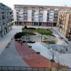 La plaça Balàfia, situada entre els carrers Valls d’Andorra, Castelló Aleu, Escultor Corselles i Ciutadella.