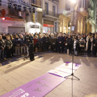 Concentració a la plaça Paeria el desembre passat per condemnar el feminicidi de Balàfia.