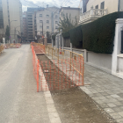 L’estat actual de les obres al carrer Alfred Perenya.