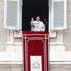 El papa Francesc, ahir en el seu primer àngelus del 2024.