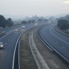 Vista de l’autovia A-2 ahir a la tarda.