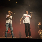 El grup Sexenni va nàixer el 2019 i està format per sis joves. A la foto, actuant a Lleida.