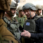 Imatge de Netanyahu amb les tropes israelianes a Gaza.