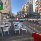 Terrasses a la nova vorera de Prat de la Riba.