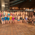 Entrenament conjunt de clubs lleidatans de natació