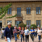 Visitants a la seu del museu durant l’estiu passat.