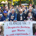 L’avi de Marta del Castillo va encapçalar la protesta a Sevilla.