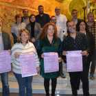 Presentació ahir a la diputació de Lleida del nou festival Cruïlla Baix Segre-Festa de la Floració.