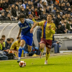 Ton Ripoll supera un rival en una acció del partit d’ahir.