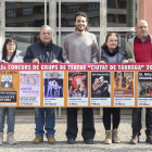 El grup teatral BAT i el regidor de Cultura van presentar ahir el concurs teatral Ciutat de Tàrrega.