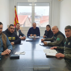 La reunió entre els alcaldes, representants dels pescadors i Agents Rurals la setmana passada.