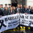 Minut de silenci a l’ajuntament de Barbate (Cadis).