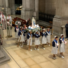 Rosari de torxes a la catedral de Lleida en honor a la Mare de Déu de Lourdes