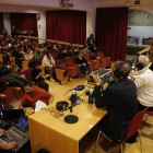 Un moment de la llarga jornada de programació des de la sala d’actes de la Diputació.