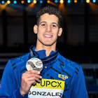 Hugo González, amb la medalla de plata.