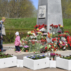 Imatge d’un monument als caiguts a la II Guerra Mundial a Narva, Estònia, el 2022.