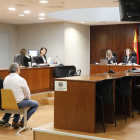 L’acusat, ahir durant la celebració del judici a l’Audiència Provincial de Lleida.