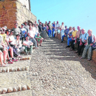 Els participants en la ruta del romànic al nucli de Politg el mes d’octubre passat.