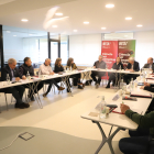 Un moment de la reunió de la Taula per la Sequera de Lleida.