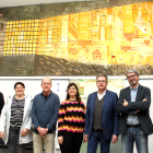 Josep Minguell, amb representants de les institucions que contribuiran a fer realitat el projecte