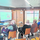 Primera sessió de l’Escola de Cuidadors i Cuidadores, ahir.