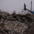 Imatge de les restes d’una escola a Slaviansk, Ucraïna.