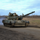 Un carro de combat ucraïnès a la província de Donetsk.