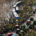 Mig miler de pagesos i agricultors catalans es van desplaçar fins a la capital, 200 de Lleida.