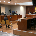 L’acusat, durant el judici celebrat ahir a l’Audiència de Lleida.