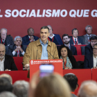 Sánchez durant el Consell de la Internacional Socialista.