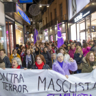 Imatge d’arxiu d’una manifestació contra la violència masclista a Lleida.