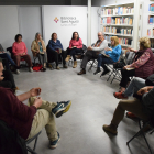 El club de lectura en la sessió celebrada ahir, que es va centrar en una novel·la de la nord-americana Donna Leon.