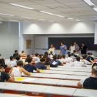 Imatge d’arxiu d’alumnes a punt d’iniciar les proves de selectivitat a la UdL.