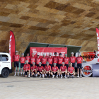 El club va fer la foto oficial dissabte passat a la Llotja dels seus dos equips, el d’Elit sub-23 i el Màsters.