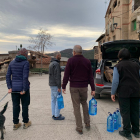 Repartiment d’aigua a Peramea el mes de febrer passat.