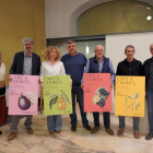 Presentació ahir del festival L’Art a l’Horta, també amb representants de les partides participants.