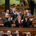 Ábalos al galliner. L’exdiputat socialista José Luis Ábalos va tornar al Congrés i va donar suport a la llei.