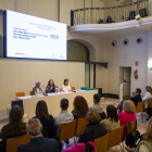 Un moment de la taula redona a la Sala Alfred Perenya amb la directora de SEGRE, Anna Sàez.