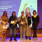 Les guanyadores del segon i tercer premi, ahir a l’entrega de guardons a l’Orfeó Lleidatà.